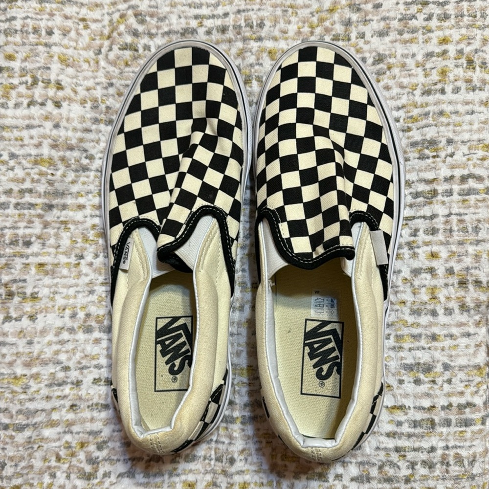 Checkered Slip-On Vans Size 9 (No Box)